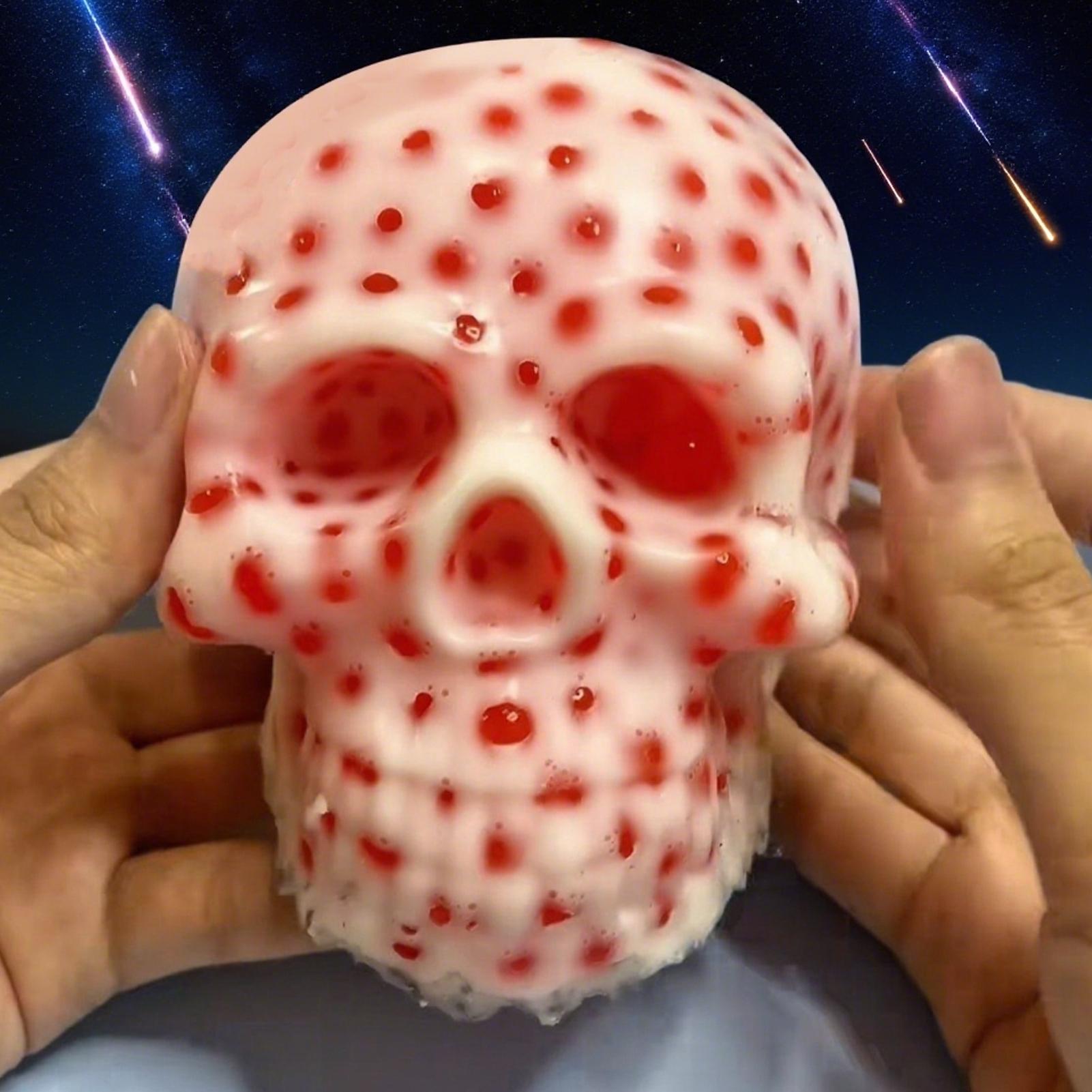 Pimple Popping Toy Zit Popping Skull Sensory Fidgets for Kids Reusable Satisfying Gadgets Party Favors for Study Relieving