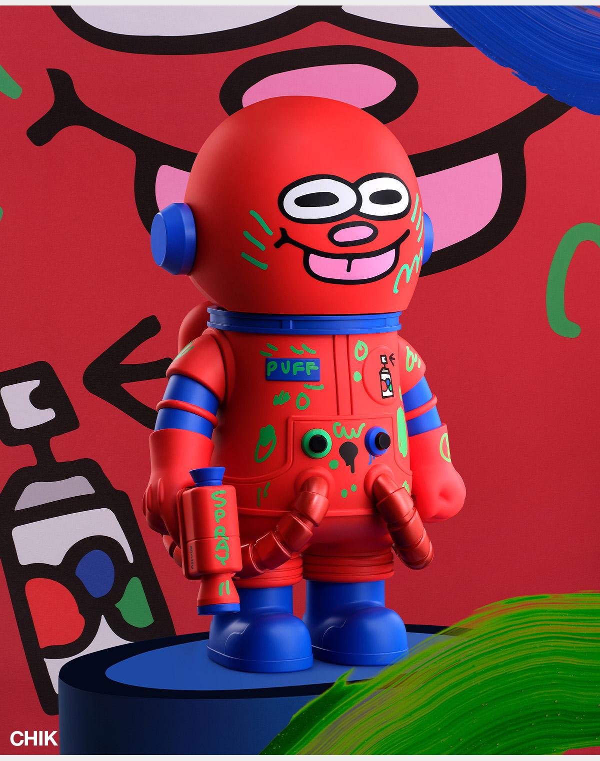Unboxing-MEGA SPACE MOLLY 400% JON BURGERMAN SPACE CADETS Series-3.0