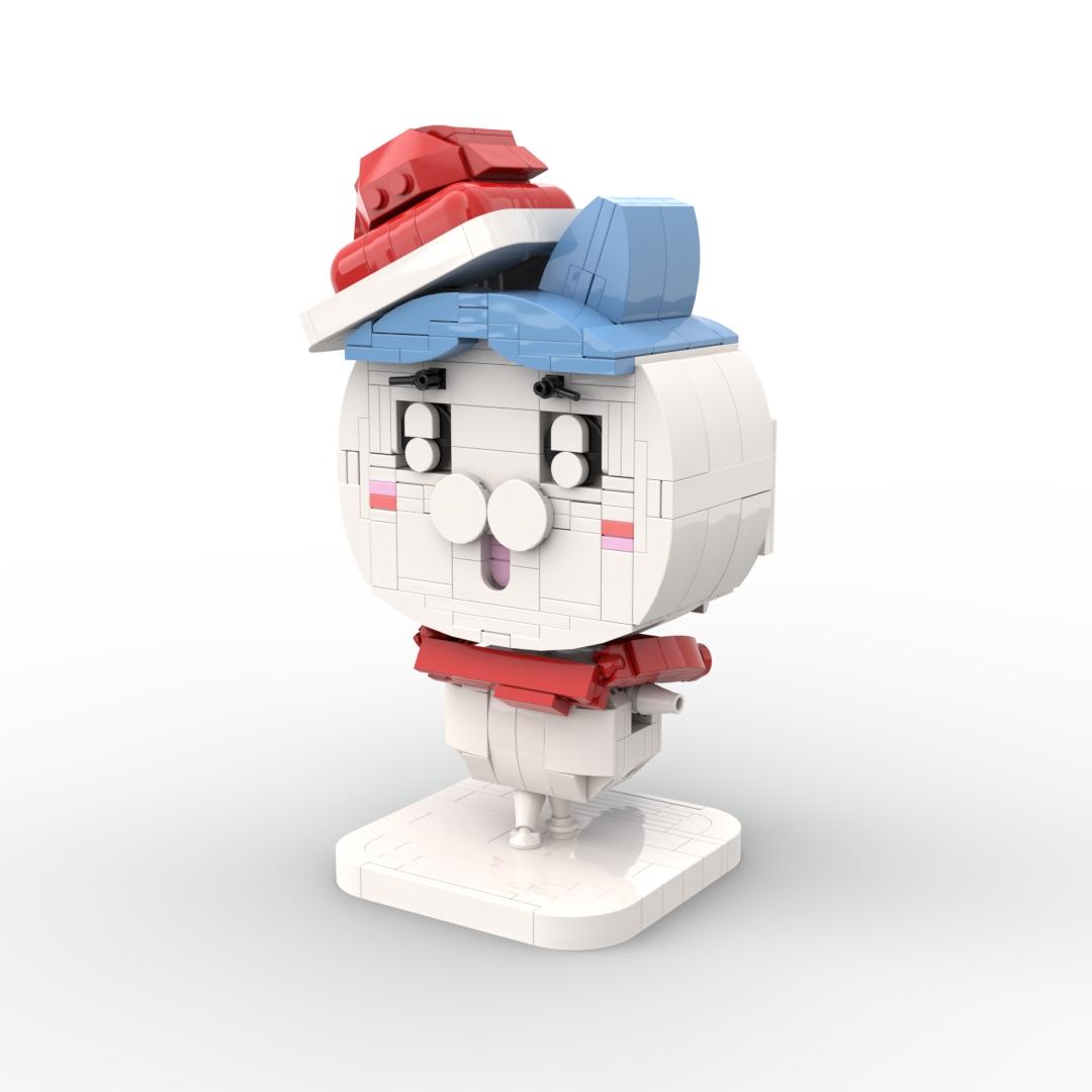 454PCS Anime Style Cute Character Building Blocks Set DIY Buildable Cartoon Figure Model Kit Easy Assembly Desk Display Ornament Birthday Gift Valentines Day Gift Easter Gift Halloween Gift Thanksgiving Gift Christmas Gift New Year Gift