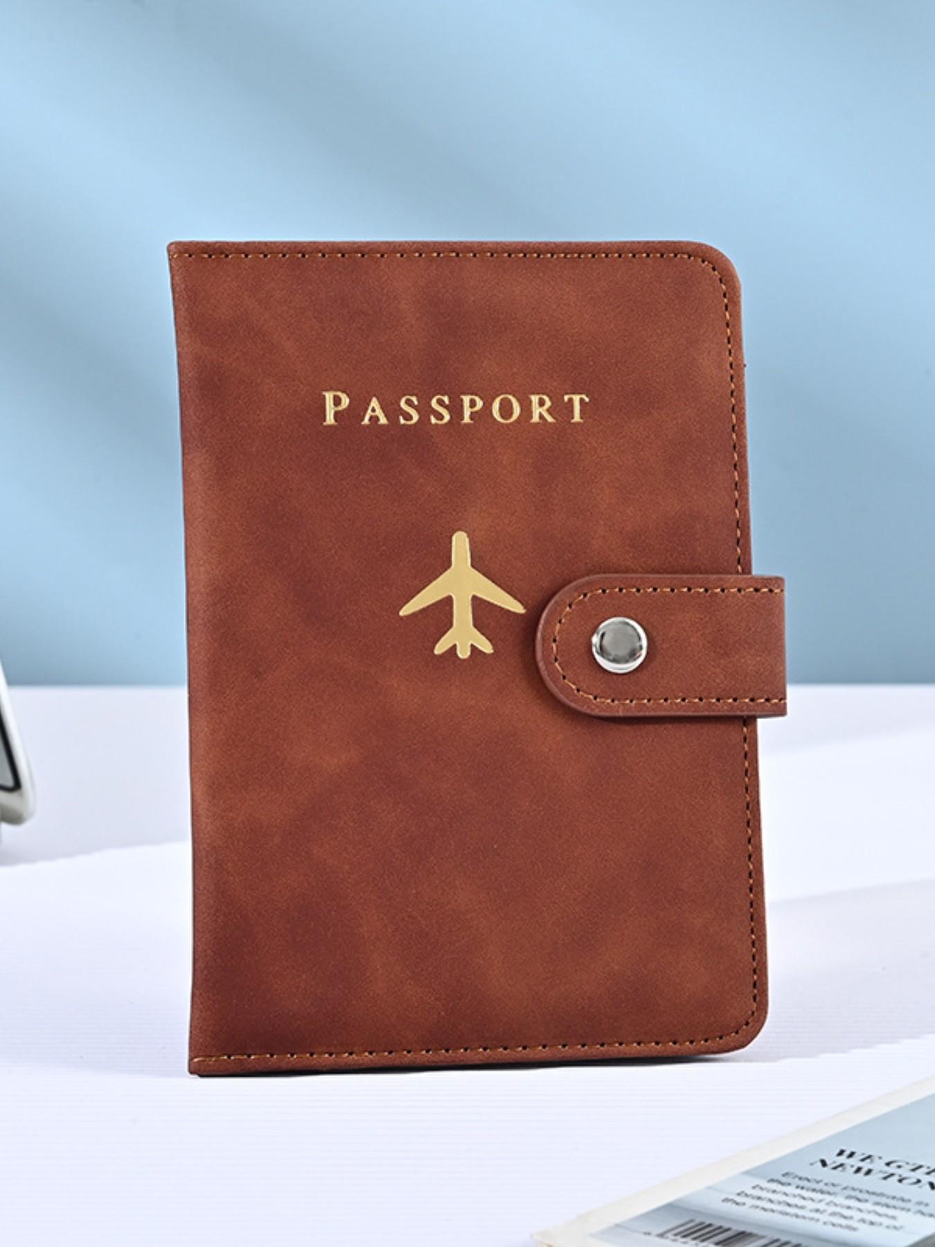 2026 New Passport Holder Portable Document Organizer PU Material Travel Passport Bag Multi-Function Passport Protector Card Folder Passport Wallet Passport Cover Travel Accessories