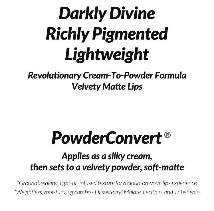 Kaleidos Cloud Lab Lip Clay - Gothic Shades | Velvety Matte, Lightweight & Long-Lasting, Rich & Buildable Color, Rave Makeup, Festival Makeup, Cosmetic Gift, Lipstick