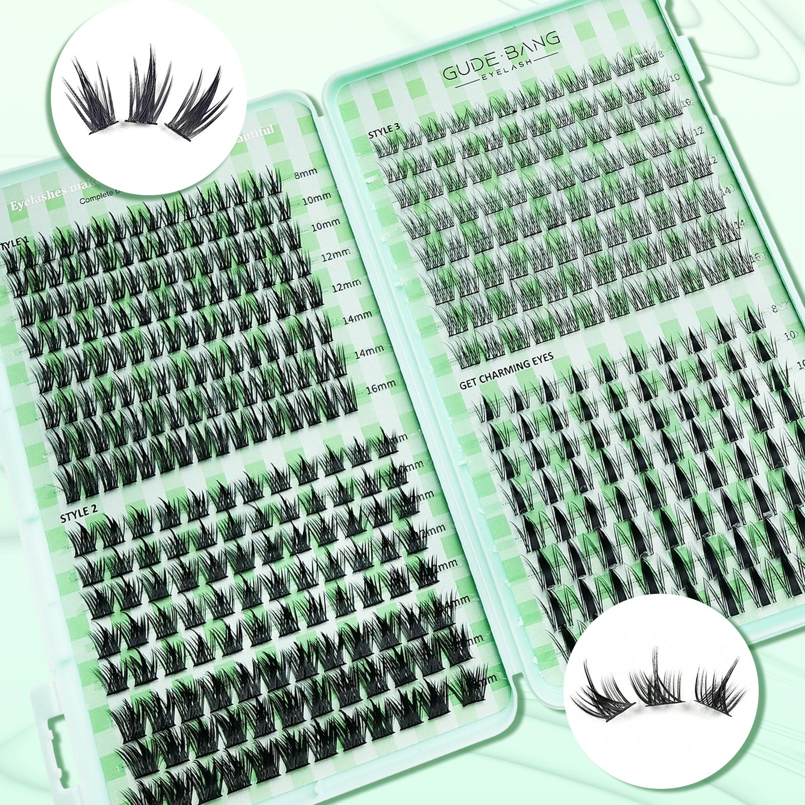 Eyelash Extension Kit for Professionals and Beginners, Easy to Use at Home, Non-Toxic False Eyelashes, Individual Lash Extensions with D Curl for a Dense Look