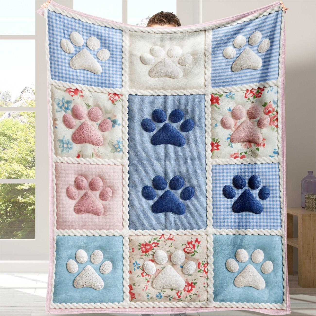 Soft Flannel Blanket for Dogs, Novelty Pet Accessory, Perfect for Naps at Home, Office, School, Travel, Gift Idea