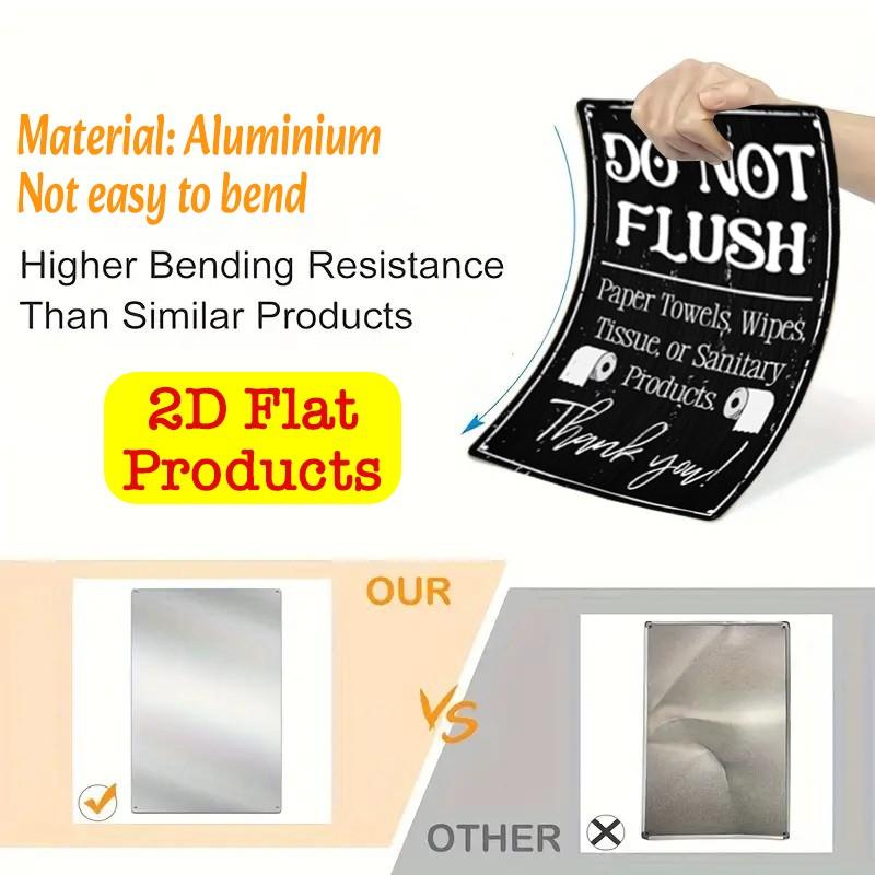 Humorous Aluminum Wall Decor, 8x12 Inch Metal Sign Poster, Background, Durable, Indoor/outdoor, Home Kitchen Garden Bathroom