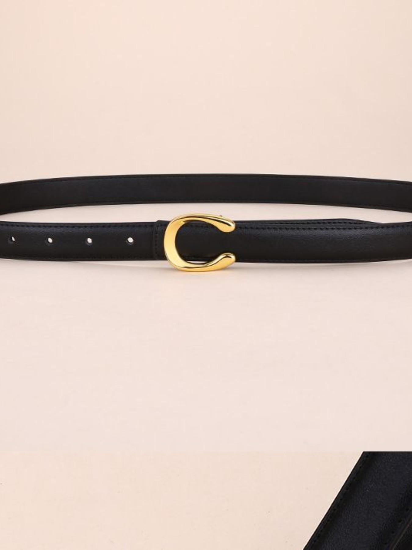 Women's Vintage Belt, High-End Casual Denim Jeans Belt, Versatile Simple Trendy Leather Belt for All Seasons