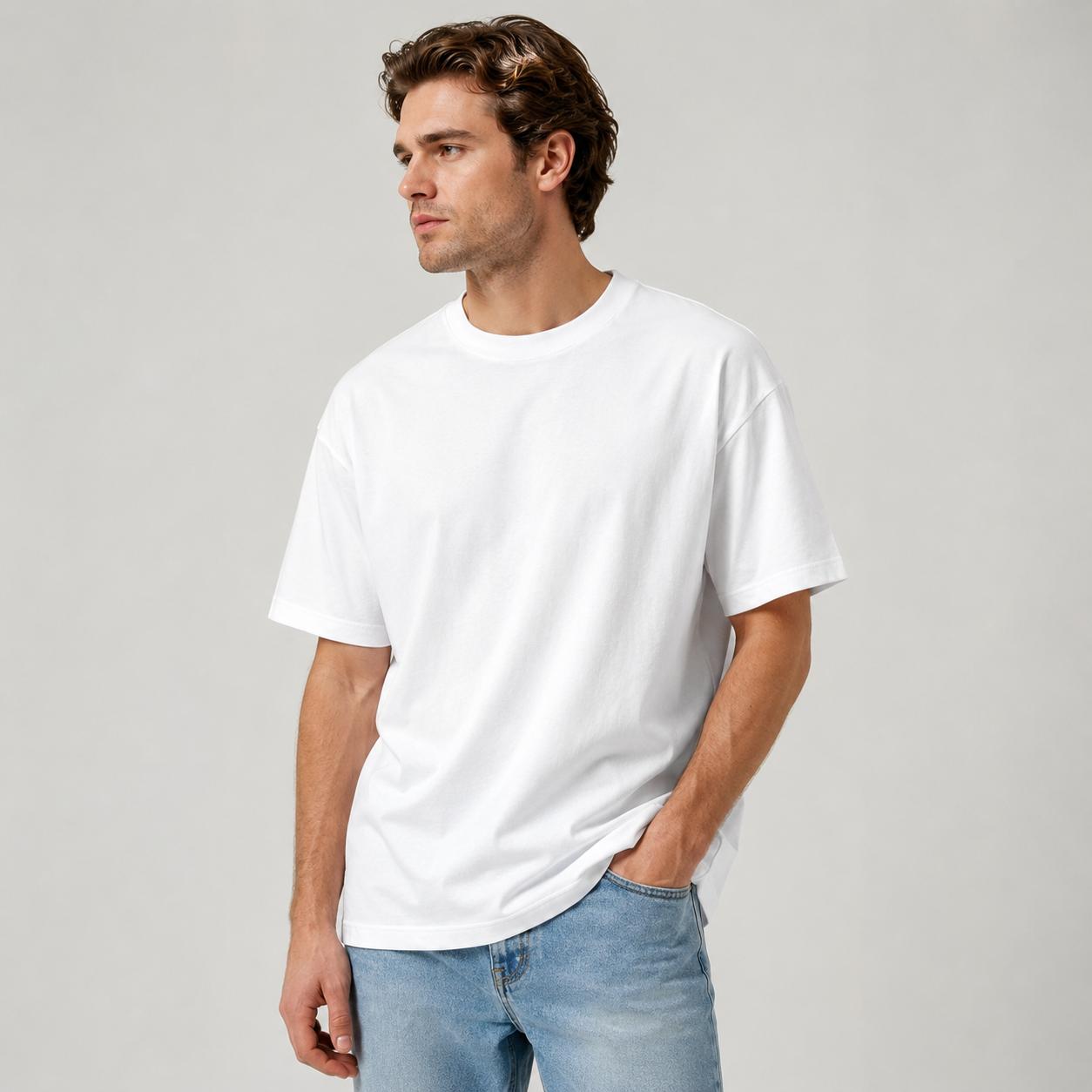 Men's Graphic T-Shirt, Casual Soft  Cotton Top with Slight Stretch for Daily Wear and Fitness, Sports, All Seasons, Simple, Tshirt, Shortsleeve, Menswear, Round Neck, Durable Cotton, Lasts Longer, Slight Elastic, Pure Cotton