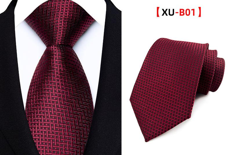 Men's Classic Striped Plaid Necktie - Male Wear for Business Look, Wedding Fit, Formal Suit Accessory - Father's Day Gift for Dad, Husband