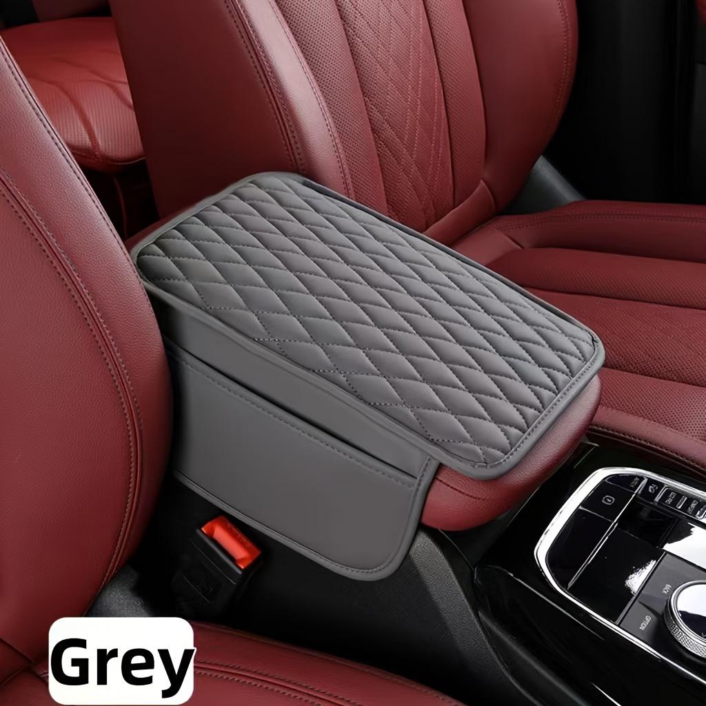 Car Armrest Box Mat, PU Leather Storage Pad, Multiple Colors, High Quality