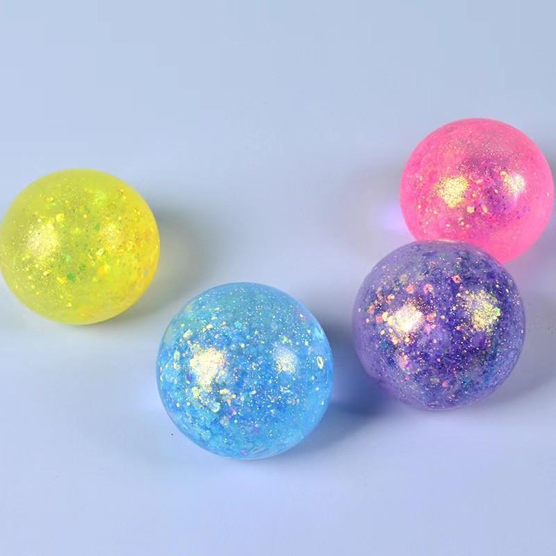 1-Piece Iridescent Soft Squishy Ball, Sleek Iridescent Style Durable TPR with Bouncy, Calming Squeeze for Stress Relief Fidget During Daily Breaks, Stress Relief Gadgets