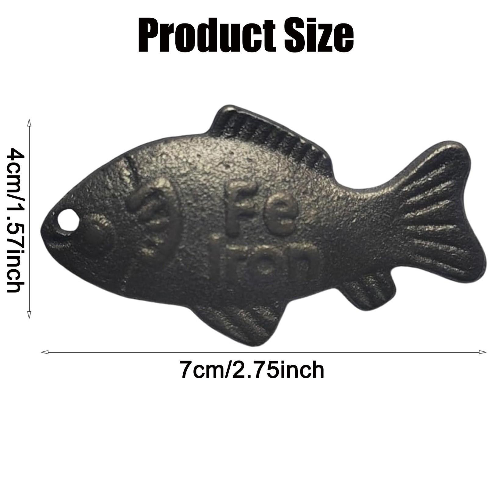2 PCS natural iron fish cooking, reusable Iron deficiency dietary support tool, essential kitchen iron fish cooking tool for vegetarian athlete female anti-anemia deficiency