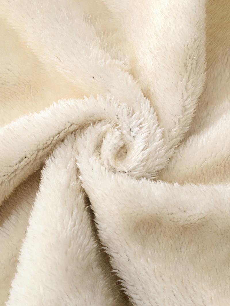 Women's Coffee Weather Print Hoodie & Sweatpants Set, Fleece Lined Thick Casual, Fall Winter Two-Piece Set, Plain Style