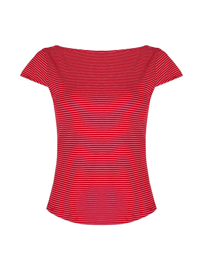 Striped Backless Short Sleeve T-Shirt Casual Summer Top Women's Fashion Tee