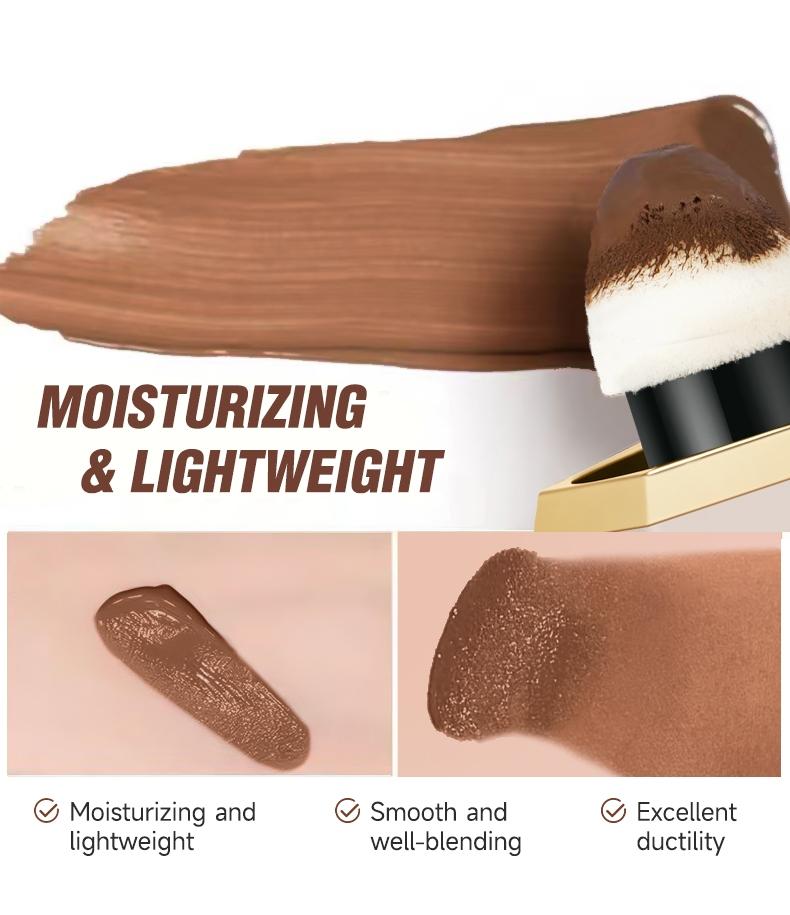 4-Color Face Contouring Liquid, Natural Highlighter, Bronzer, Waterproof Matte Finish, Multi-Functional Bronzing Makeup Stick, Long-Lasting Skin Brightener, Highlighting Stick, Contour Cheek
