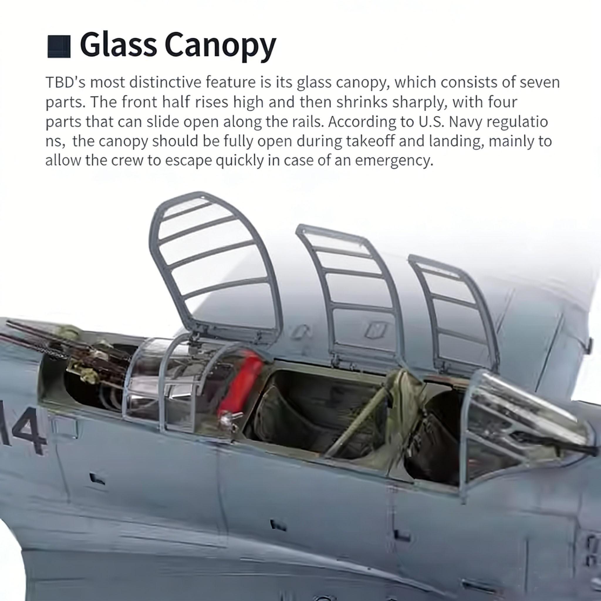 Greatwall 1/48 Scale Model Kit, L4807 Devastator Douglas Tbd-1 Vt-8 at Midway 1942, Detailed Wwii Aircraft Hobby Model