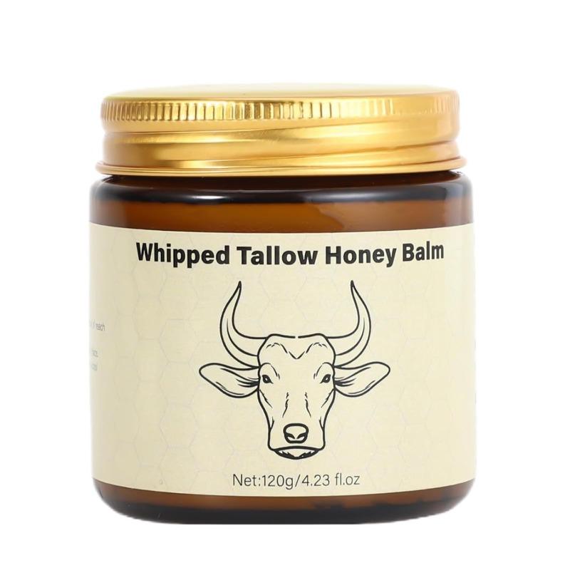 Beef Tallow Cream, Butter Honey Moisturizing Cream, Nourishing and Hydrating Face Cream, Body Lotion Suitable for All Over the Body, Moisturizer Cream