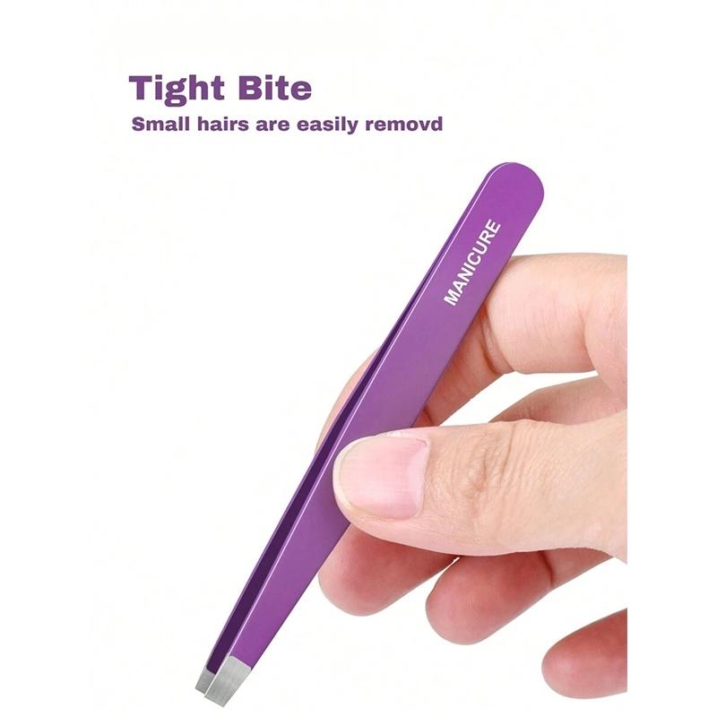 2-Piece Nail Care Kit, Dead Skin Remover Foot Scrubber + Eyebrow Trimmer, Home Use, Easy for Beginners, Complete Manicure and Brow Grooming Set