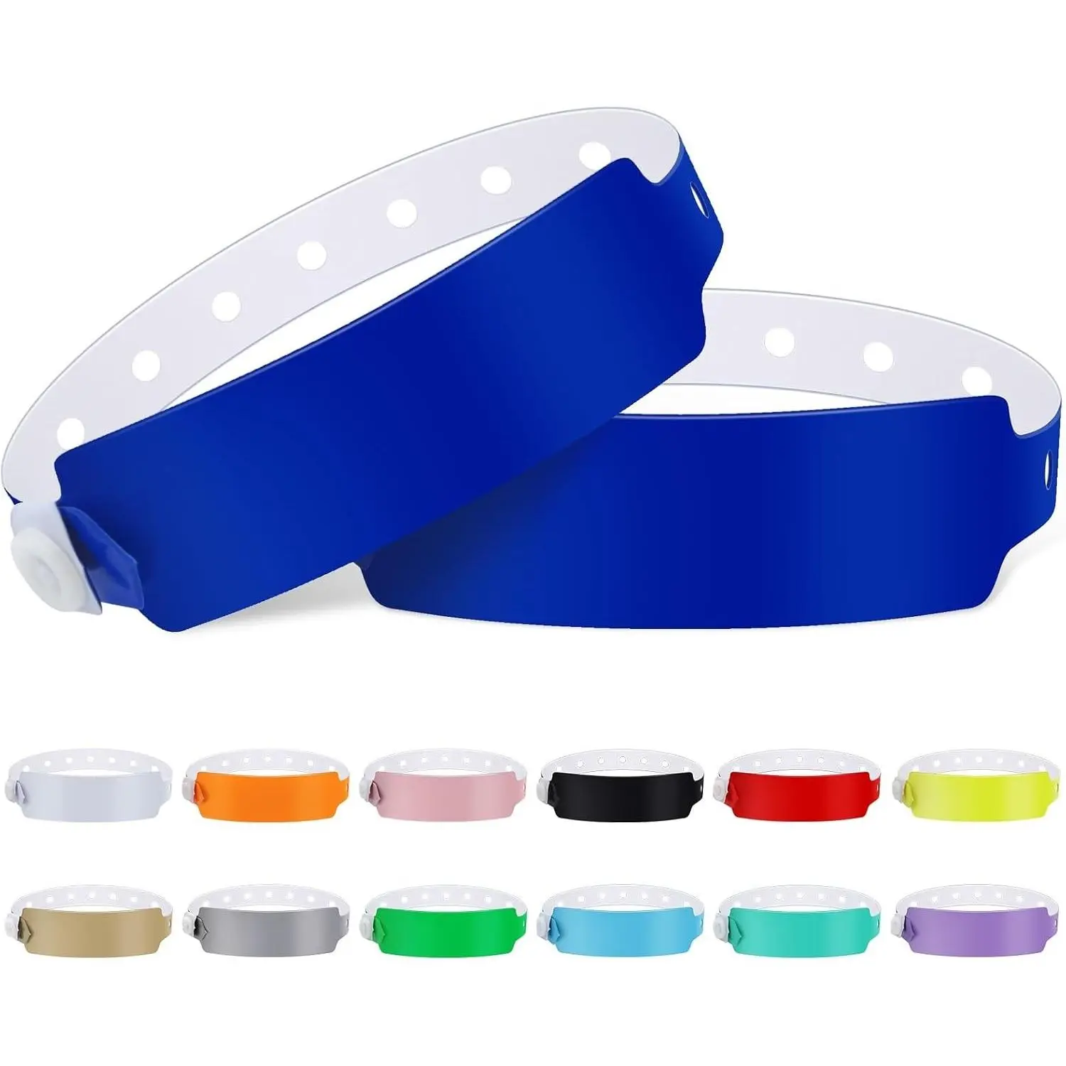 100pcs Vinyl Wristbands, Disposable Waterproof Wristbands(Color : Blue) | Security Wrist Bands, Event Wristbands for Bar Club Festival Music Meeting, Pool Parties,Outdoor Sports
