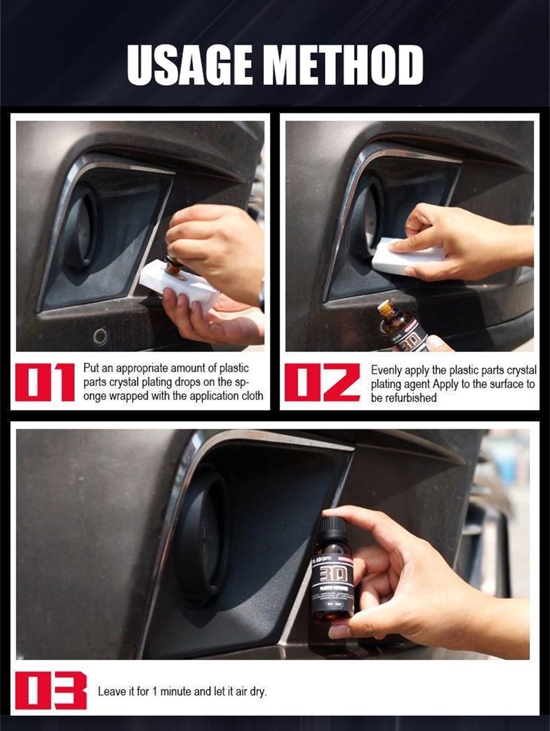 Car coating Plastic Restorer car accessories PolishLiquid Gloss Protect Leather & Trim Restorer, CarWashing &Maintenance Product car gadgets