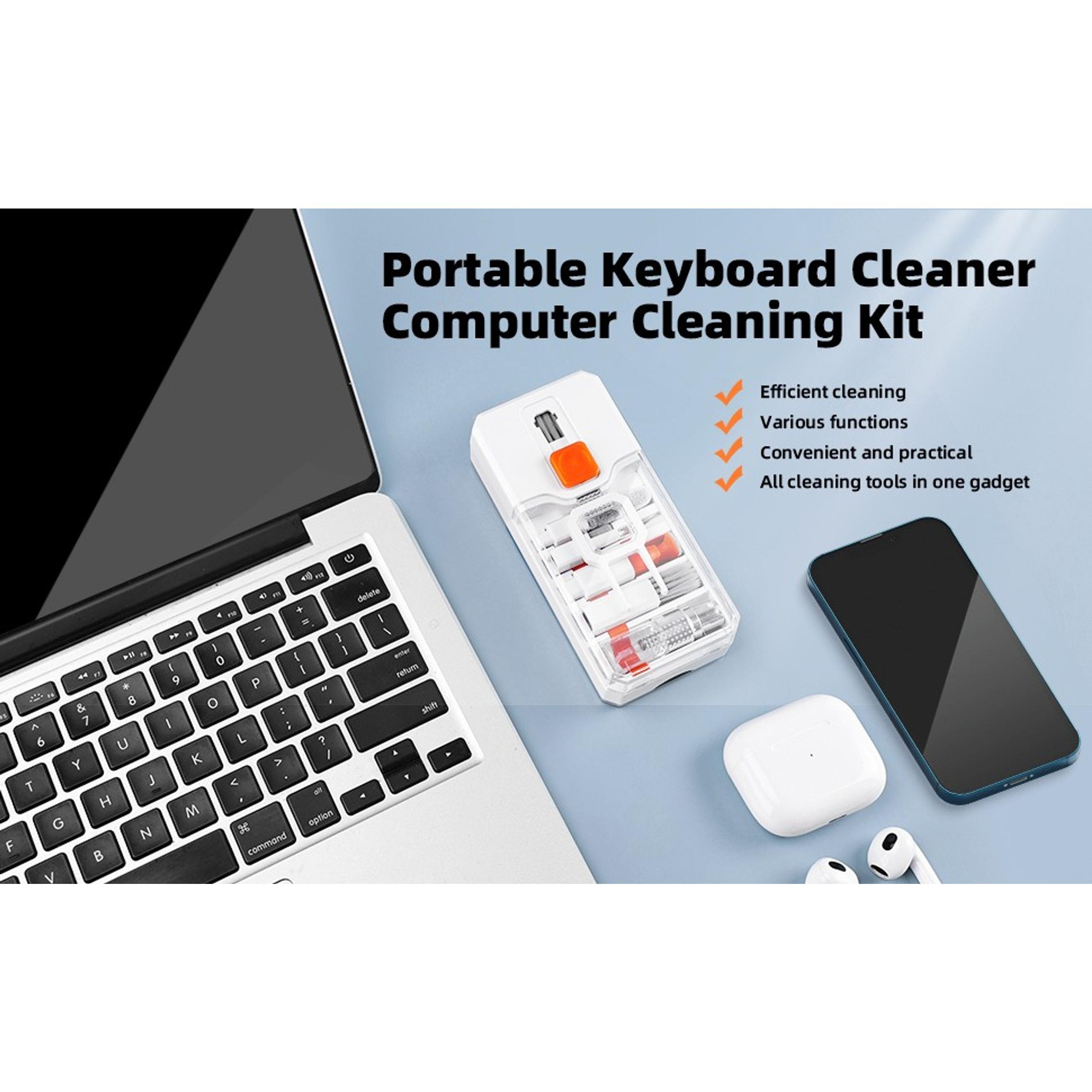 Keyboard Cleaning Kit Laptop Cleaner, All-in-1 Computer Screen Cleaning Brush Tool, Multi-Function PC Accessories Electronic Cleaner Kit Spray for iPhone iPad Macbook Earbud Camera Monitor with Patent