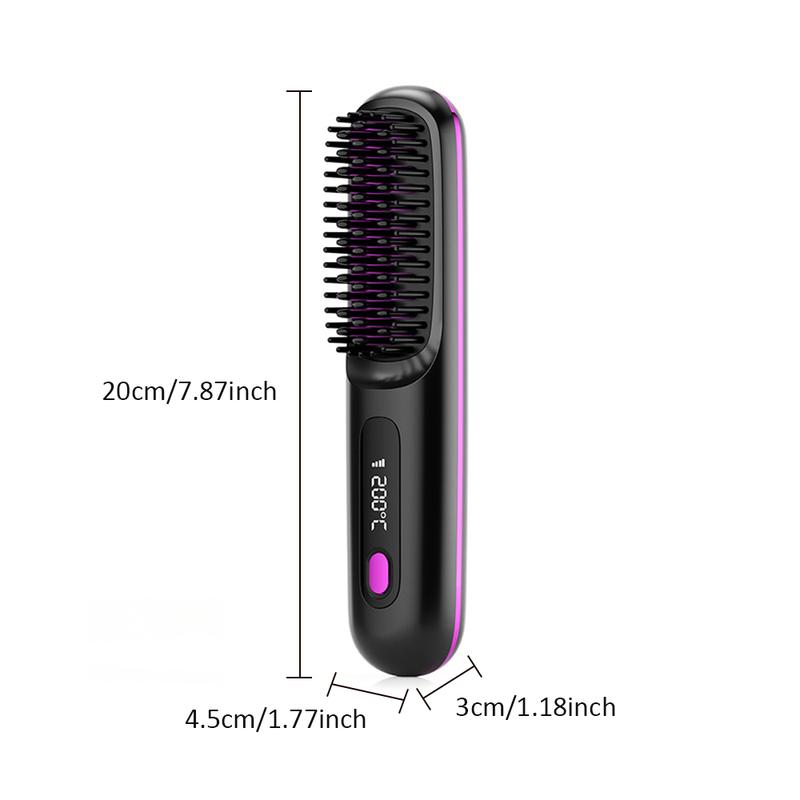 Cordless Straightening Comb, 3-Temperature Settings, Hair Straightener Brush, Suitable for Women and Girls, Styling Tool, Hair Styling Tools