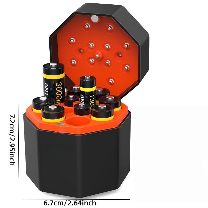 A rechargeable lithium battery compartment, consisting of 8 AA and 4 AAA lithium batteries, suitable for various household appliances. It features rechargeable lithium-ion batteries that can be reused. A must-have item for the home.