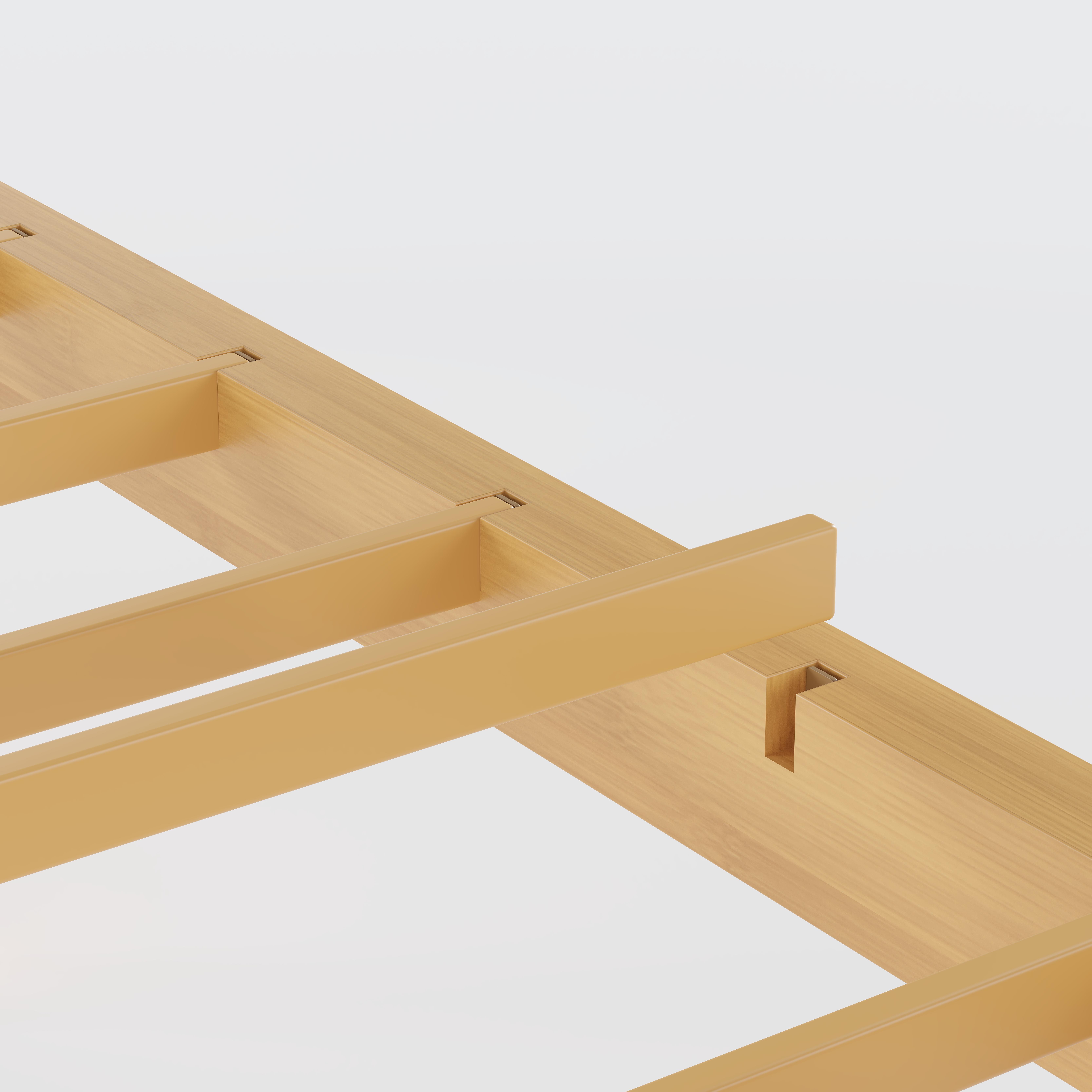 Aardhen Modern Platform Bed Frame with Wavy Headboard 14in Height No Box Spring Needed Easy Assembly with Metal Slats for Silent Stability