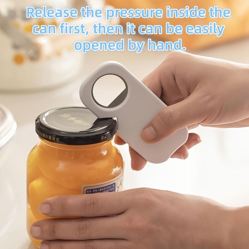 Magnetic 3-in-1 Stainless Steel Jar Opener, Non-Slip Labor-Saving Kitchen Gadget for Home, Effortless Can & Bottle Cap Opener, Easy Twist Lid Tool for Jars, Beer Bottles & Cans, Multifunctional Opener for Seniors & Weak Hands