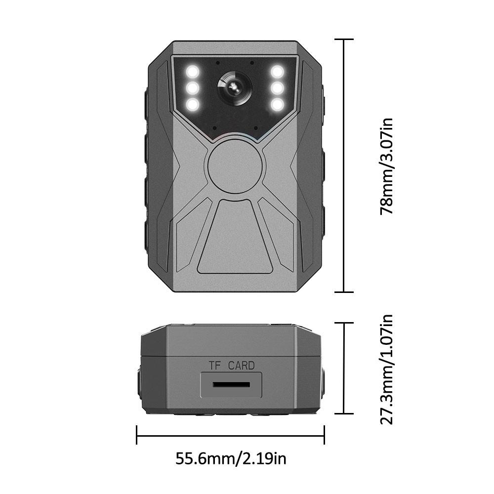 1080P WiFi Body Camera, WiFi Pocket Camera, Multifunction HD Recorder, Mini Security Camera Camcorder with Night Vision & Real-Time Sync, 1800mAh Battery & TF Card Slot, Hands-Free Clip On Recorder for Travel Vloggers, Portable Evidence Recorder