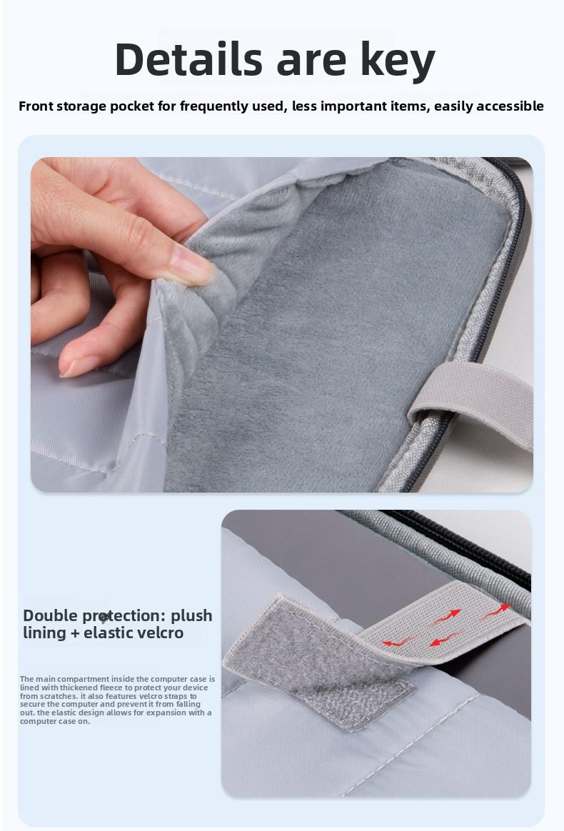 Multi-Size Laptop Sleeve Bag for 11" iPad Pro/Air, 13/14 Inch MacBook, Surface Pro/Tablet, Huawei 10.5", Lenovo Laptop, Shockproof Protective Carrying Case with Handle & Organizer Pockets, Water-Resistant Laptop Briefcase