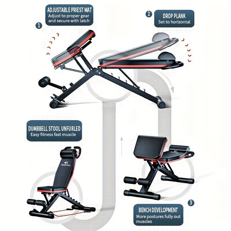 14-in-1 Gym Machine - Multi-Function Exercise Bench & Workout Equipment for Dumbbell Training | Home Weight Press Station