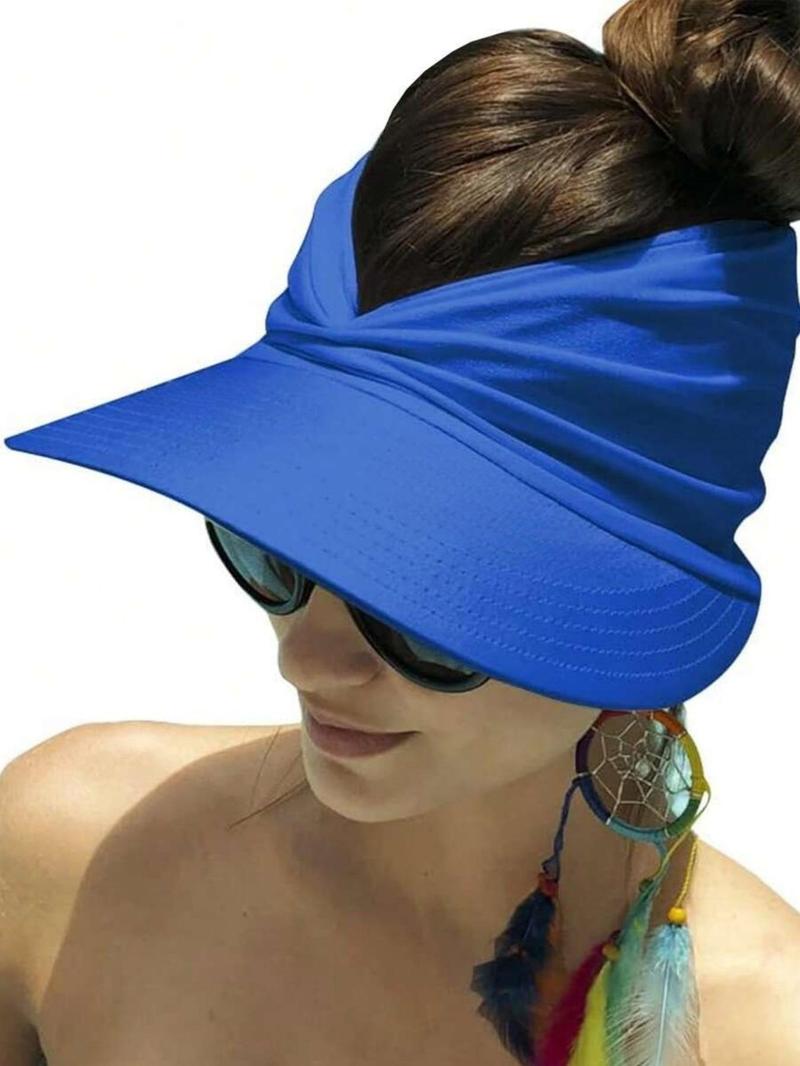 Women's Sun Protection Wide Brim Hat, Sunscreen Hat, Casual Outdoor Beach Sun Hat for Women & Girls, Fashion Accessories for Traveling & Beach Party
