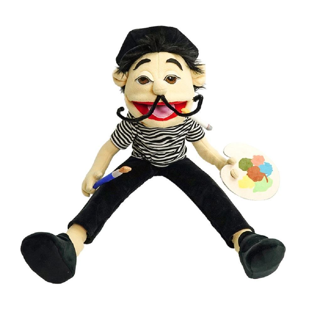 100% Brand New 30cm Jeffy Hand Puppet - Soft Adorable Stuffed Stuffedtoy, Sml Jeffy Family Figure, Zombie Boy Character, Feebee Doll for Classic & Novelty Toys Collection