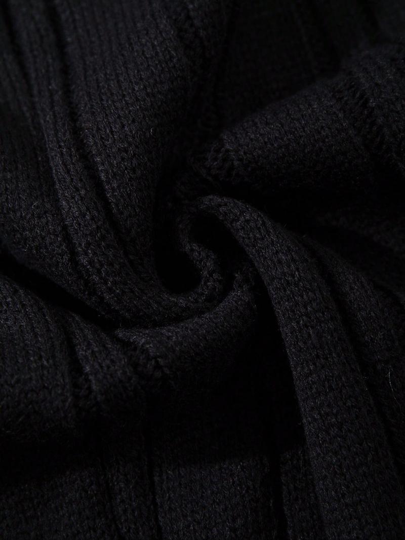 Men's V-Neck Long Sleeve Cardigan Sweater, Casual Loose Fit Knitwear for Spring & Fall, Street Style American Fashion