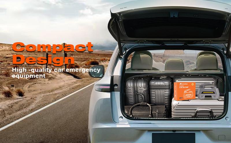 150PSI Tire Inflator Portable Air Compressor, 120W Car Tire Inflator, Car Tire Air Pump 12V DC Auto Pump with Digital LCD Screen, Car Accessories