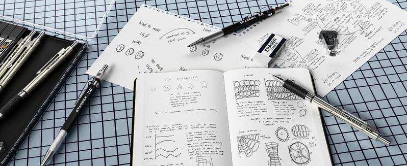 STAGEEK 37PCS Art Mechanical Pencil Set, Drafting Pencil 5 Sizes- 0.3, 0.5, 0.7, 0.9MM & 2PCS 2.0MM Mechanical Drawing Pencils with 492PCS Leads (6B 4B 2B HB 2H 4H Color) for Artist Sketching Drawing&Ballpoint Pen for Student Stationary College Essentials