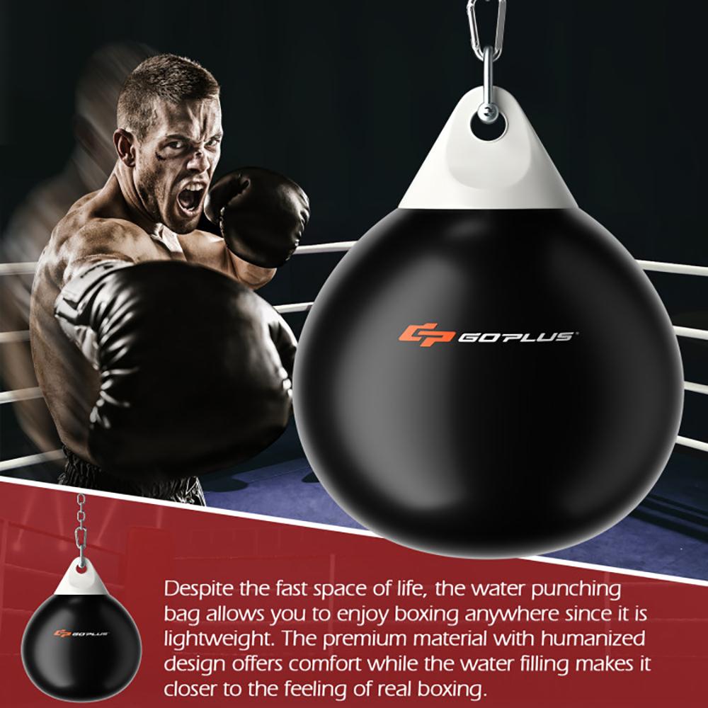 Water Punching Bag Hanging Heavy Bag Adjustable Weight Boxing Bag with Chain Home Gym MMA Training Equipment Perfect Gift for Men/Fathers Day