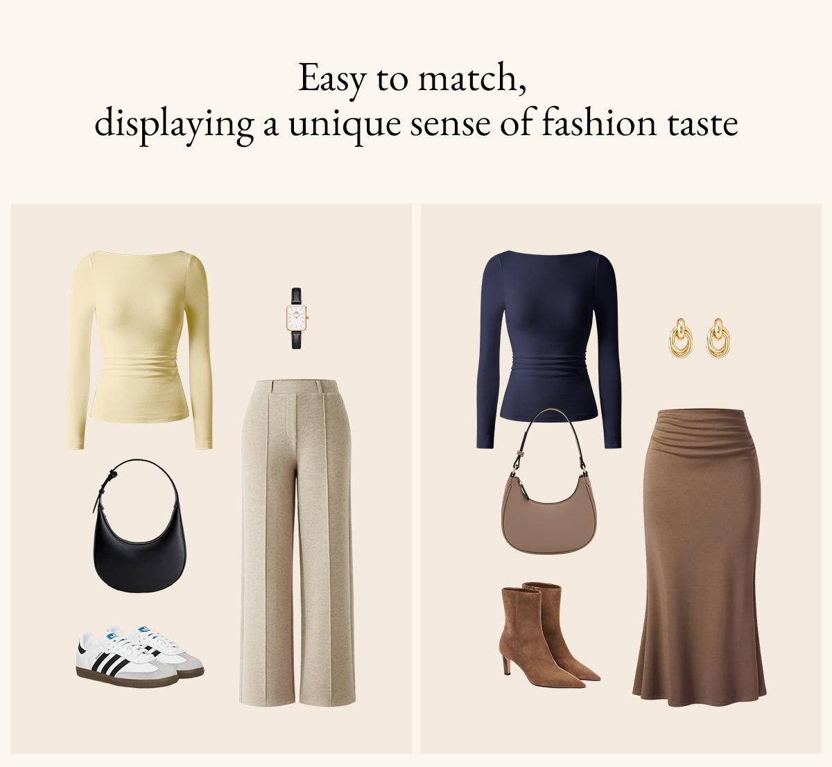 OGL Eco-Mousse Boatneck Ruched Sides Open Back Brami Top Clothes Women women's fall clothing Breathable Cotton going outfits cute fall tops SpringStatements