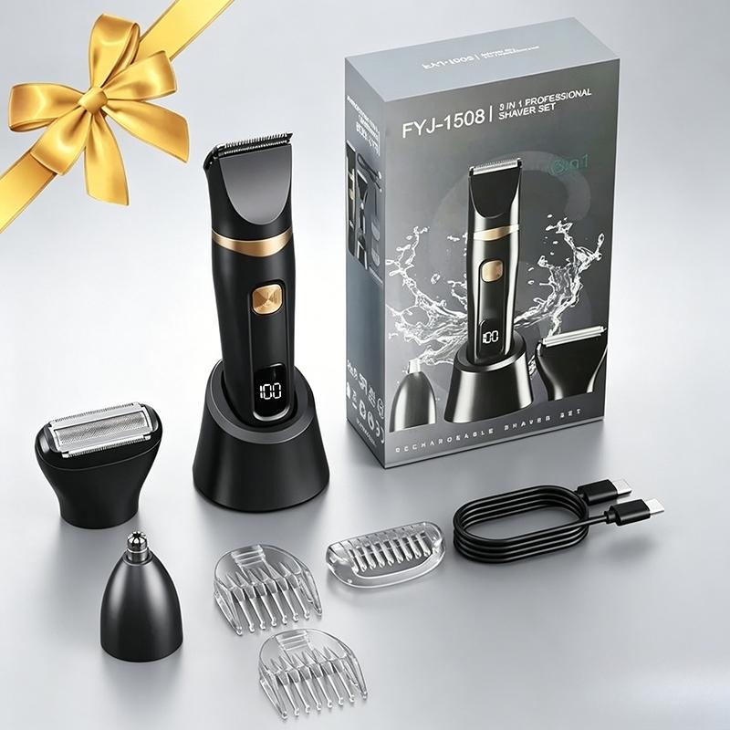 Intelligent electric body shaving device - for trimming underarm hair, groin area, private parts, suitable for both men and women - replaceable head