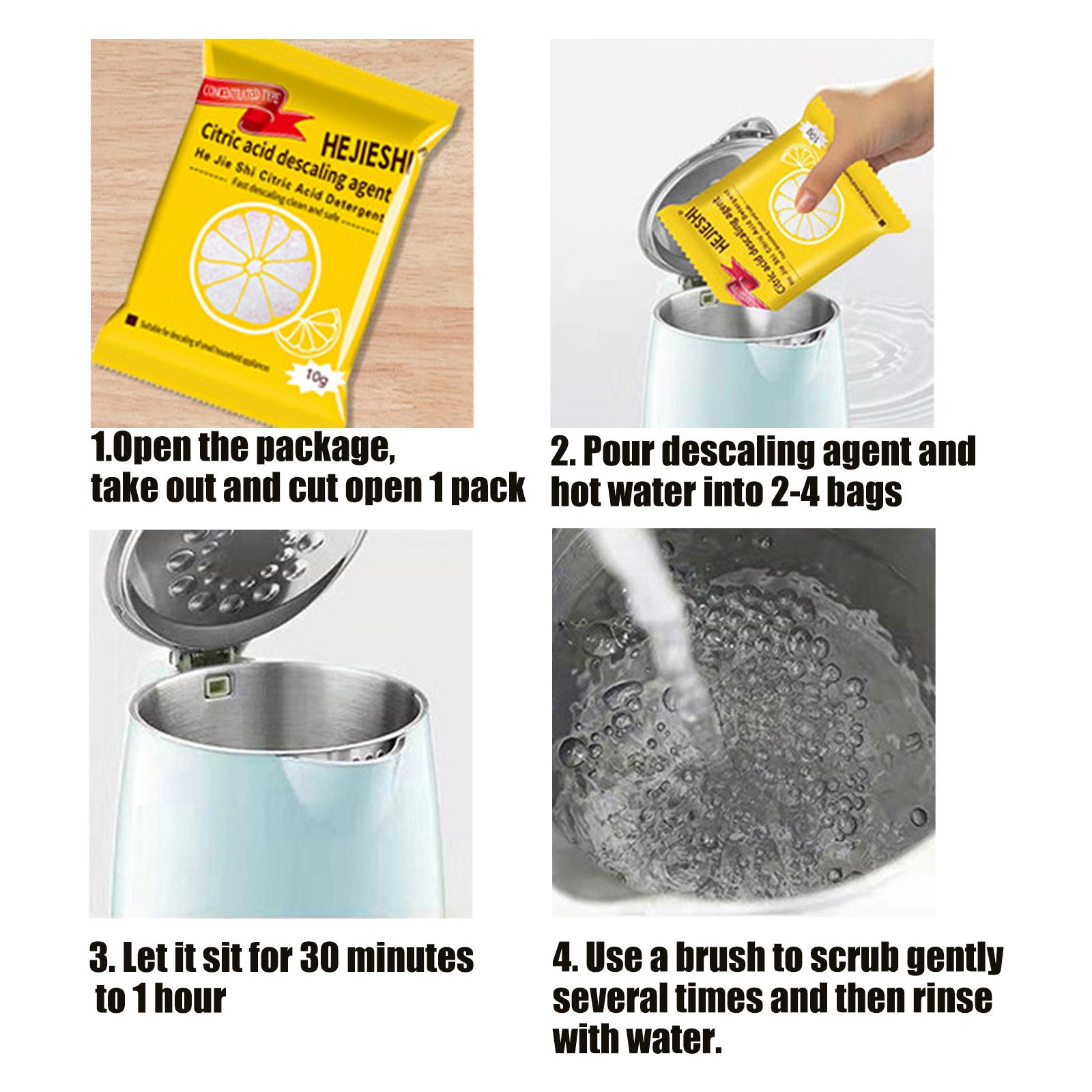 Citric Acid Descaling Agent,Scale Cleaner,Household Electric Kettle Scale Tea Scale Cleaner Stain Remover.