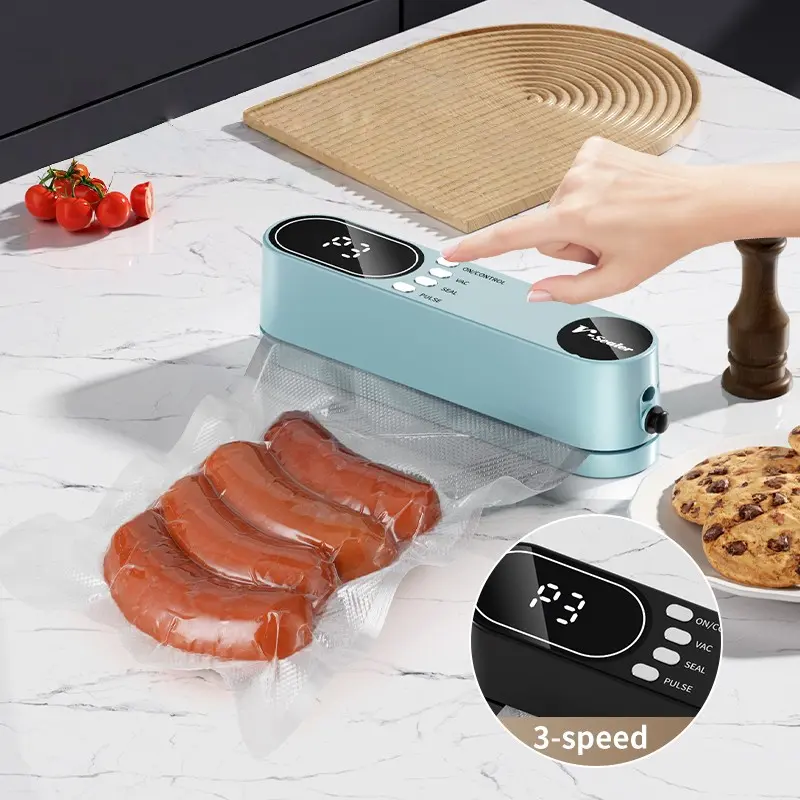 Home Vacuum Sealing Machine, USB Powered, Dry and Wet Use, Plastic Bag Sealer, Food Preservation, Kitchen Essential, Outdoor Must-Have