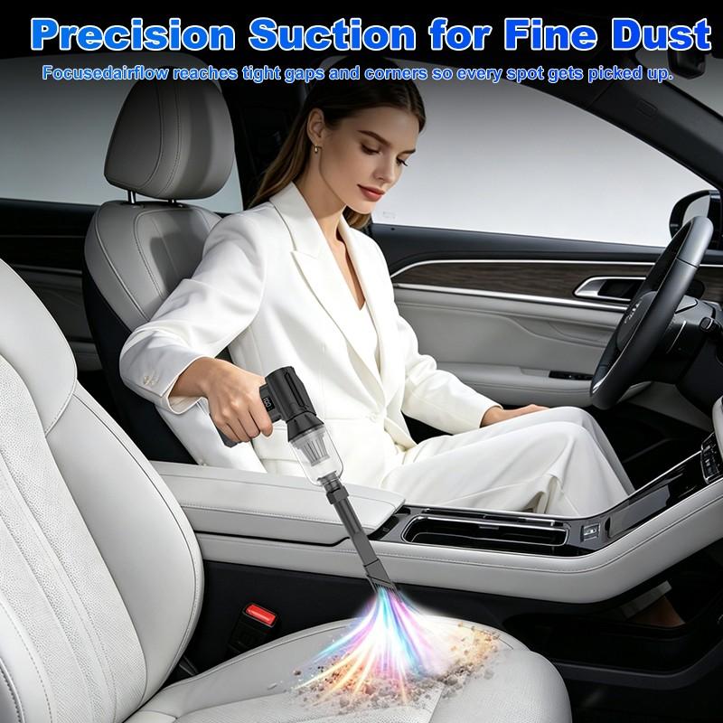 Brushless Turbine Mini Hair Dryer, Five-Speed Adjustable, Rechargeable, Portable Electric Fan, Ideal for Car, Computer, Home, Outdoor Use