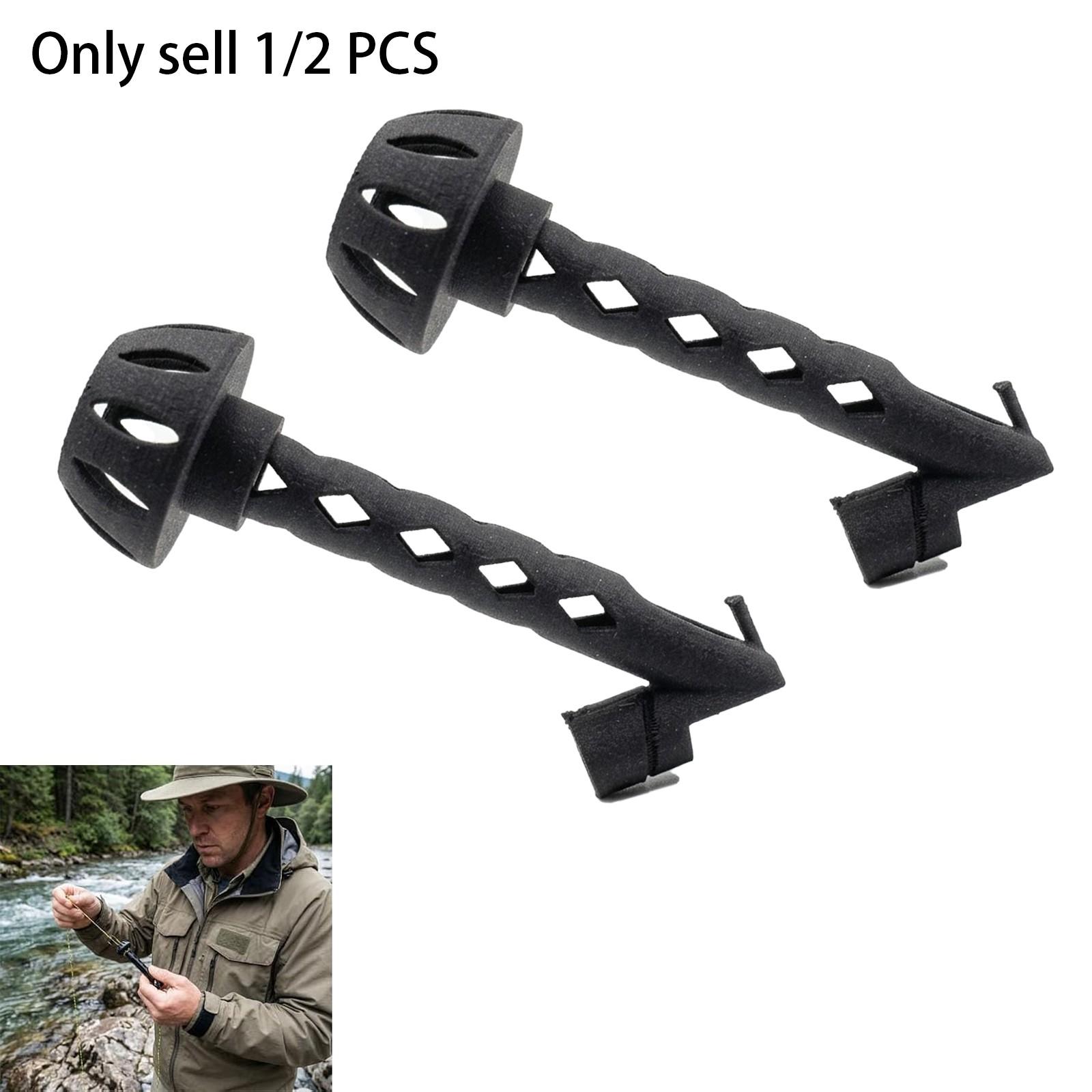 1/2 PCS Fly Fishing Magnetic Fly Threader, Fly Threader Fishing Anglers Tippet Threader, Fishing Accessory to Easily Rig Small Flies & Tippet on Water, Make Fly Tying Simpler, Works with Most Hooks, tippets, and Fly Styles