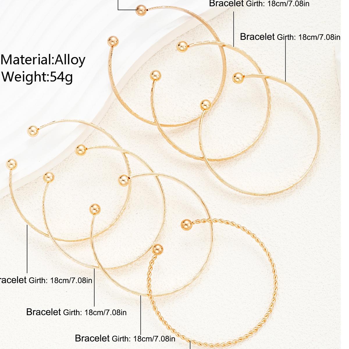 7-piece gold bracelet set, multi-layer adjustable women's bracelet set, suitable for teen girls Christmas gift bracelets Multilayered Bangles Boho Style Bangles