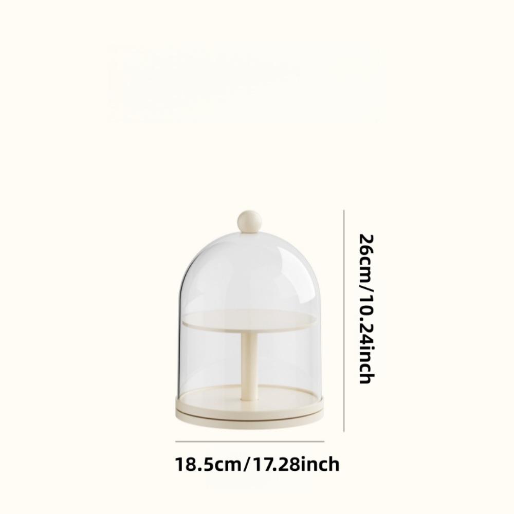 1 piece 360° rotating display case, dustproof and transparent, ideal for displaying collectibles and action figures, also can be used as a multifunctional organizer box for jewelry and collectibles.