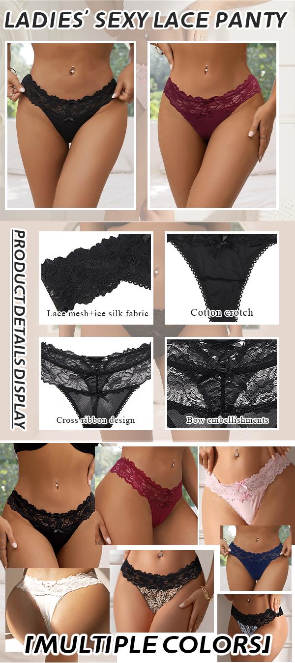 Women Sexy Lace G-String Thongs Panties Low Rise Underwear Undies for Cotton Crotch Cheeky Tangas Panties for Daily Wear Women's Underwear for All Seasons Casual Elegant Panty Lady Soft Breathable Underpants Knicker Regular Fit Panties XS-4XL SpringStatem Women Sexy Lace G-String Thongs Panties Low Rise Underwear Undies for Cotton Crotch Cheeky Tangas Panties for Daily Wear Women's Underwear for All Seasons Casual Elegant Panty Lady Soft Breathable Underpants Knicker Regular Fit Panties XS-4XL SpringStatem