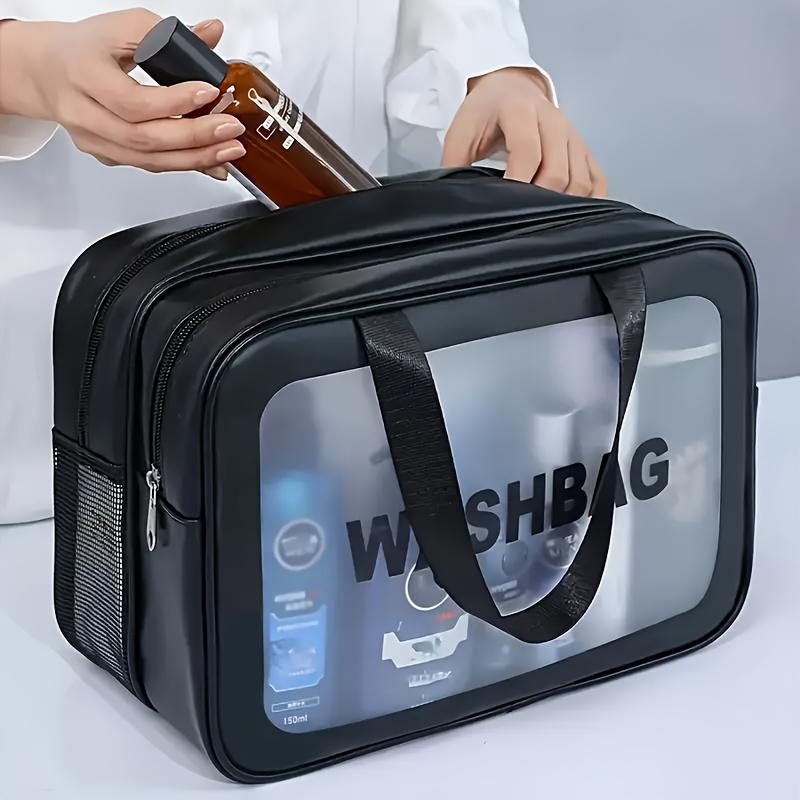 Large Capacity Travel Toiletry Bag and Gym Storage Bag, Matte Translucent Material, Convenient Handle, Spacious Interior, Unisex, Perfect Gift