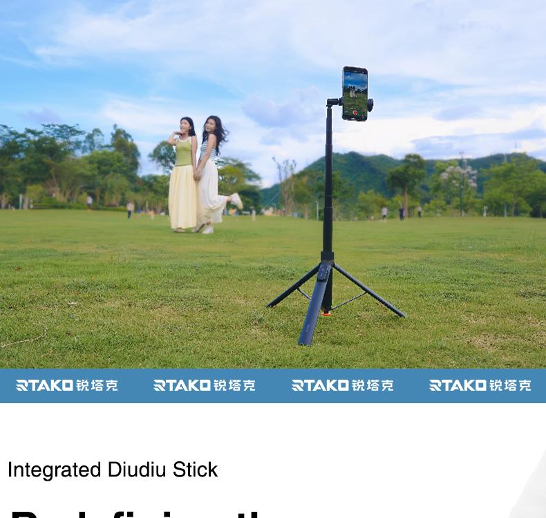 Oroms 67"Portable Selfie Stick Tripod with Remote，One Click Open, Wireless Remote Included.FOR Cellphone. Smartphone Camera Accessories Camera Stand