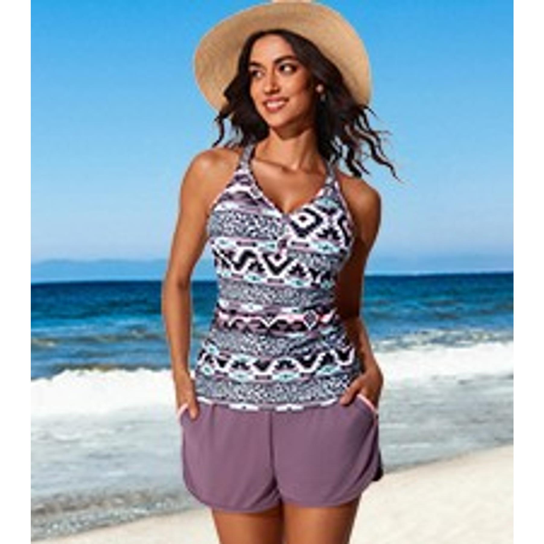 Modest Tankini Swimsuits for Women 2026 Tummy Control Two Piece Modest Tankini Swimsuits for Women 2026 Tummy Control Two Piece