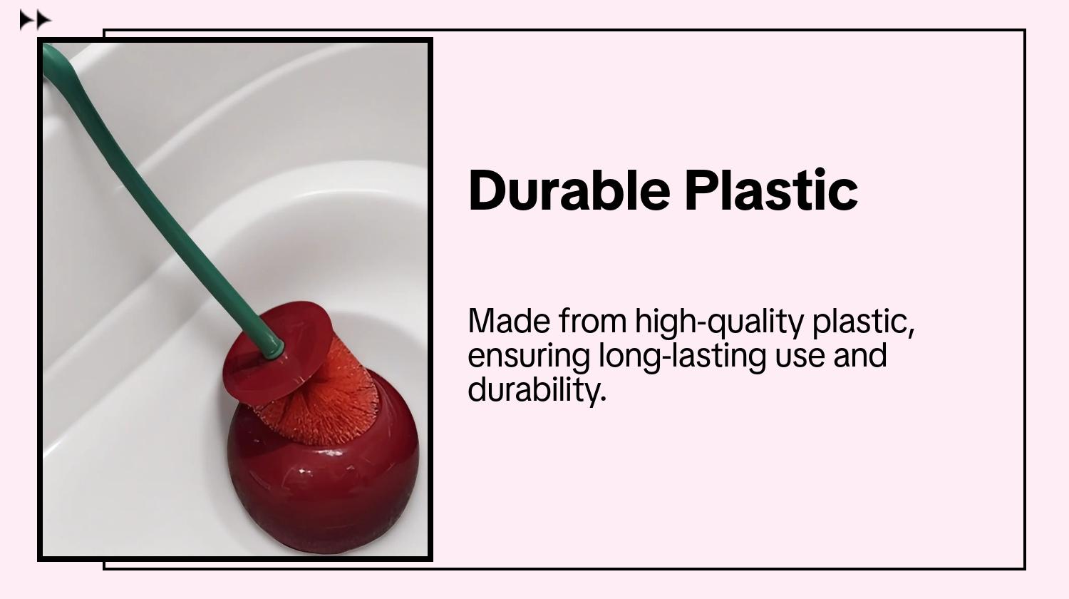 Creative Cherry Shaped Toilet Brush Set with Holder, 2-in-1 Cleaning Tool & Modern Luxury Decorative Ornament for Bathroom, Washroom, Vanity