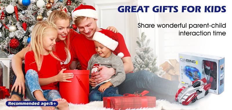 Wall Climbing Remote Control Car- Dual Mode 360° Rotating RCCars with Headlight Rechargeable Toys，toy car adventures